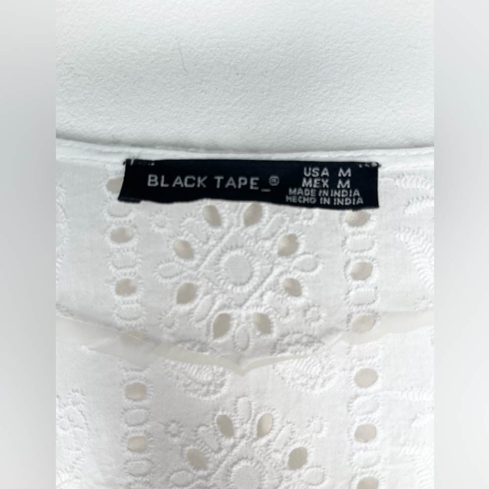 Black Tape_ White Eyelet Mini Dress - Picture 8 of 12